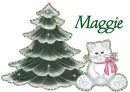 Xmas tree with Maggie name