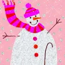 Snowman (pink)