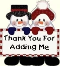 snowman thanks for adding me