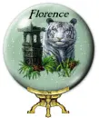 tiger snowglobe with florence on it