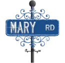 blue street sign mary RD