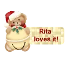 Teddy Bear Ornament - Rita loves it