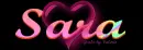 Sara with heart