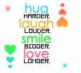 hug, laugh, smile, love