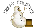 snowman happy holidays