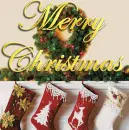 MERRY CHRISTMAS MANTLE