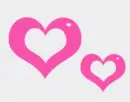 flashing hearts