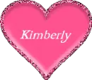 pink heart with kimberly on it