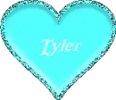 green  heart with tyler on it