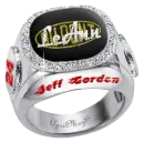 black jeff gordon diamond ring leann