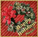 Happy Holidays love Maggie Wreath