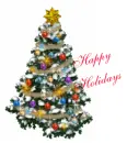 Happy Holidays tree
