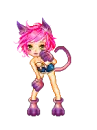 pink haired neko