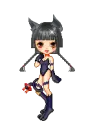black haired neko