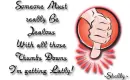 thumbs down