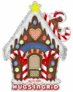 Gingerbread house with Ingrid name