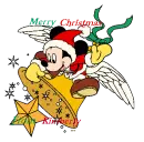 mickey mouse merry christmas from kimberly on it