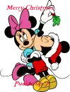 minnie & mickey christmas pucker up