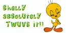 shelly twuvs it
