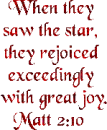 Bible Scripture Matt 2:10