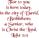 Bible Scripture Luke 2:11