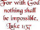 Bible Scripture Luke 1:37