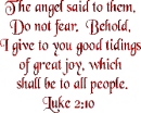 Bible Scripture Luke 2:10