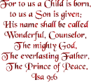 Bible Scripture Isa 9:6