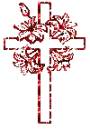 Red Sparkle Cross