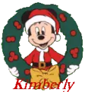 mickey merry christmas with kimberly on it