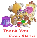 Thank you from Aletha
