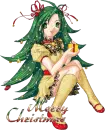 Sparkly Christmas Girl - Merry Christmas
