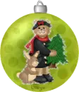 Ornament Bear With Rabbit