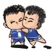 soccer hug
