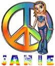 Janie - peace girl