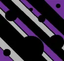 Purple, Grey, & Black Stripes and Circles