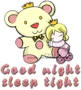 sleeping girl with teddybear