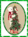 bear with the christmas tree
