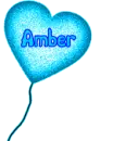 Amber's heart balloon