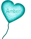 Amber's heart balloon