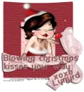 girl blowing heart kisses