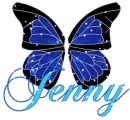 Jenny-blue butterfly wings