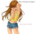 girl happy cuz twlight