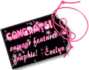 CONGRATS- Evelyn