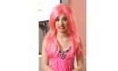 demi in pink hair