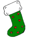 christmas stocking green