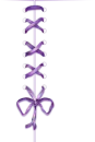 purple laced up ribbon