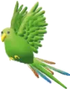 a green parrot