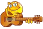 playing guitar