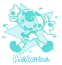 Apple Girl Blue - Katharine.